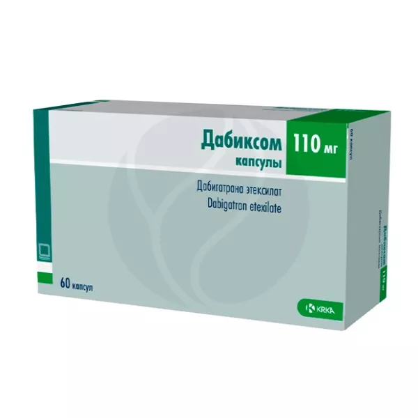 Изображение товара Дабиксом капсулы 110мг No60 - антикоагулянт для профилактики тромбозов