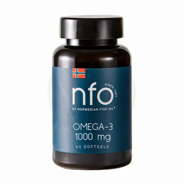 Изображение товара NFO Омега-3 капсулы 60 шт - для здоровья сердца и мозга, норвежский рыбий жир