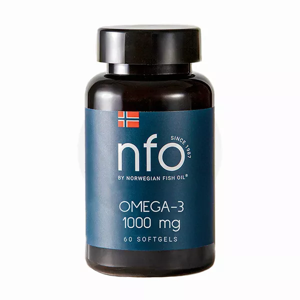 Изображение товара NFO Омега-3 капсулы 60 шт - для здоровья сердца и мозга, норвежский рыбий жир