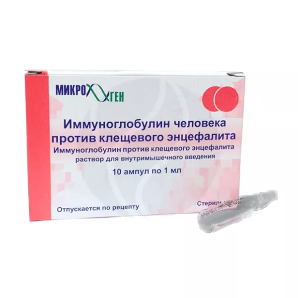 Изображение товара Иммуноглобулин человека против клещевого энцефалита раствор 1 мл №10