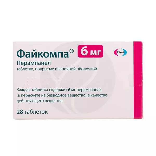 Изображение товара Файкомпа таблетки покрытый оболочкой 6мг, 28 штук Изображение товара Файкомпа таблетки покрытый оболочкой 6мг, 28 штук