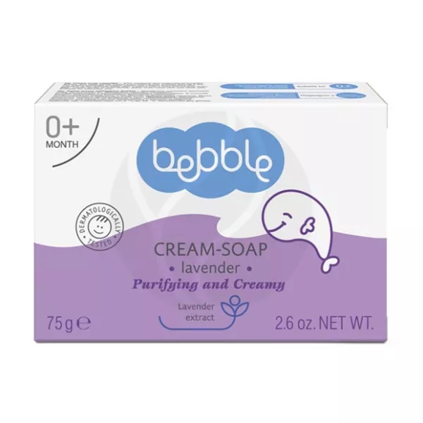 Изображение товара Bebble крем-мыло твердое детское лаванда (0+мес), 75г