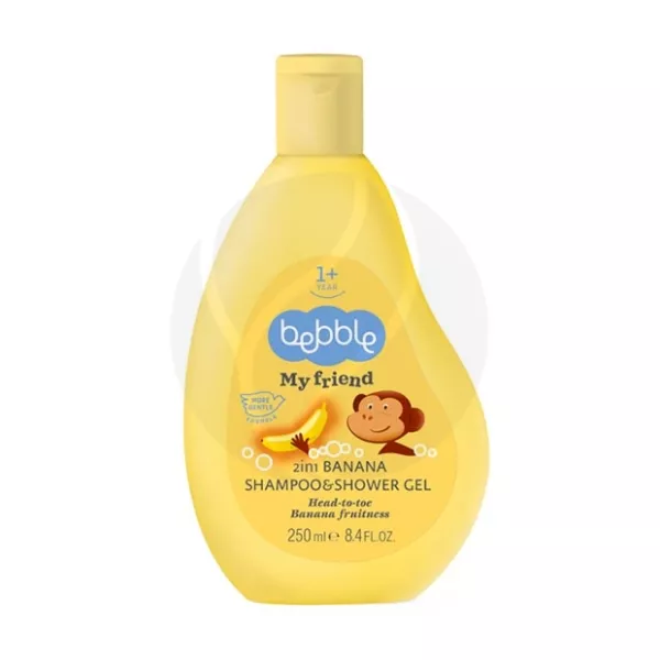 Изображение товара Bebble My Friend шампунь и гель для душа 2в1 банан (12+мес), 250мл