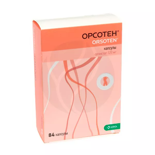 Изображение товара Орсотен капсулы 120мг, №84 Изображение товара Орсотен капсулы 120мг, №84