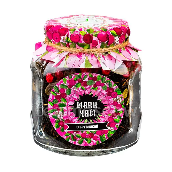 Изображение товара Иван-чай ферментированный с брусникой 50г - натуральный лечебный напиток Изображение товара Иван-чай ферментированный с брусникой 50г - натуральный лечебный напиток
