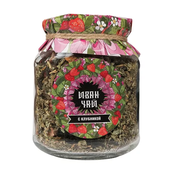 Изображение товара Напиток чайный Иван-чай ферментированный с клубникой, 50г