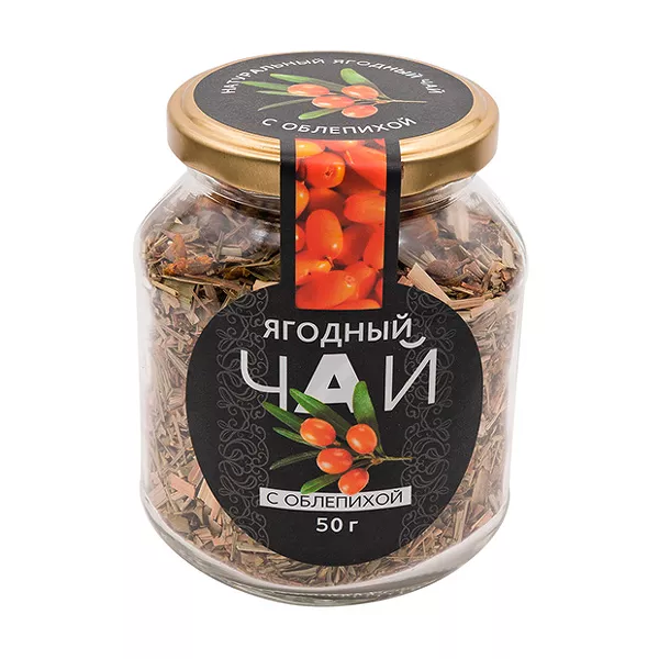 Напиток чайный травяной с ягодами облепихи, 50г