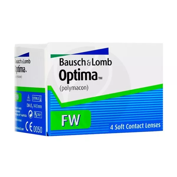 Изображение товара Контактные линзы Optima FW R8.4 (-1,00 D), 4 шт гидрогелевые, ежеквартальные