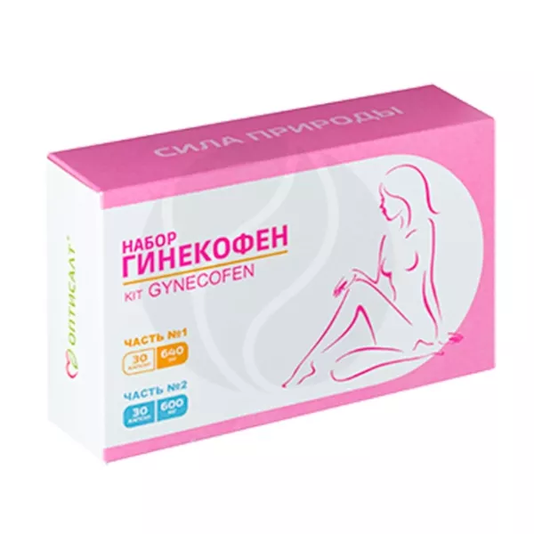 Изображение товара Гинекофен набор капсул №30+№30 для женского здоровья витамины минералы