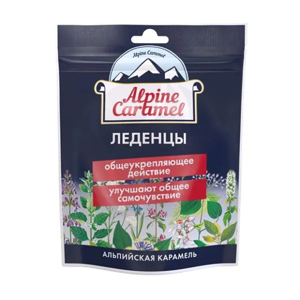 Alpine Caramel леденцы, 75г