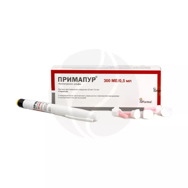 Примапур раствор д/п/к введ. картр.+шпр-ручк.+5игл 22мкг/0,5мл, №1