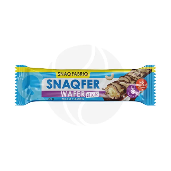 Snaq Fabriq батончик глазированный вафельный с молочно-ореховой пастой, 20г