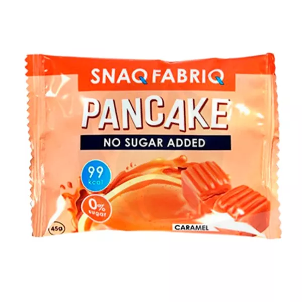 Изображение товара Панкейк Snaq Fabriq с начинкой мягкая карамель 45г - вкусный и полезный перекус