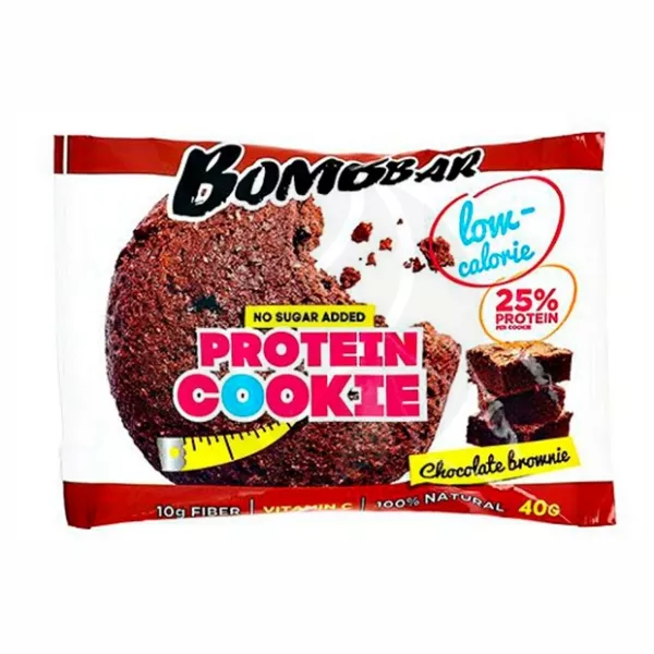 Изображение товара Bombbar печенье неглазированное вкус шоколадный брауни, 40г