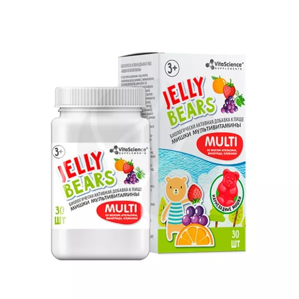 Изображение товара Vitascience Мишки Мульти плюс пастилки жевательные для детей, №30