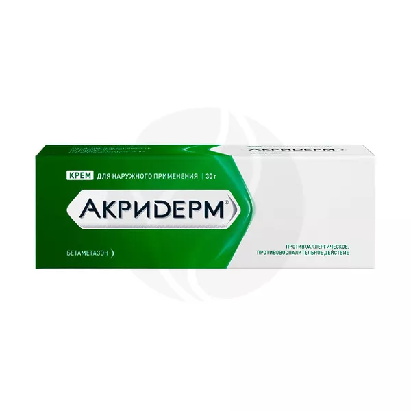 Изображение товара Акридерм крем 0,05% для наружного применения 30г Изображение товара Акридерм крем 0,05% для наружного применения 30г
