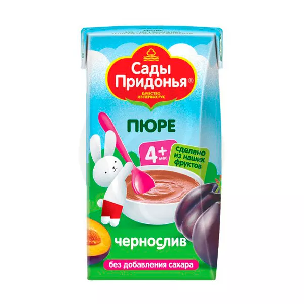 Изображение товара Пюре из чернослива Сады Придонья Монокомпонентное 125 г Изображение товара Пюре из чернослива Сады Придонья Монокомпонентное 125 г