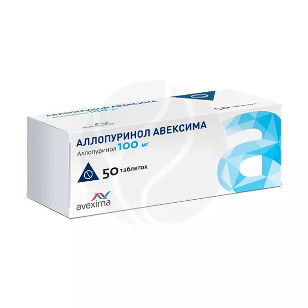 Изображение товара Аллопуринол Авексима 100мг таблетки 50 шт для лечения гиперурикемии