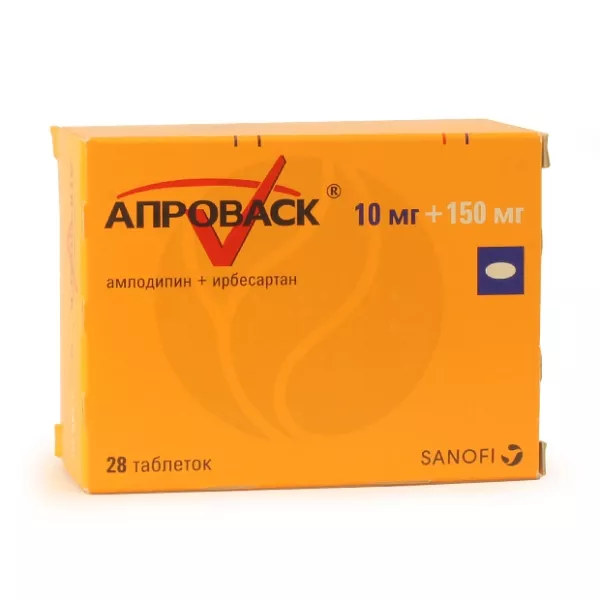 Изображение товара Апроваск таблетки покрыт 150мг+10мг, №28