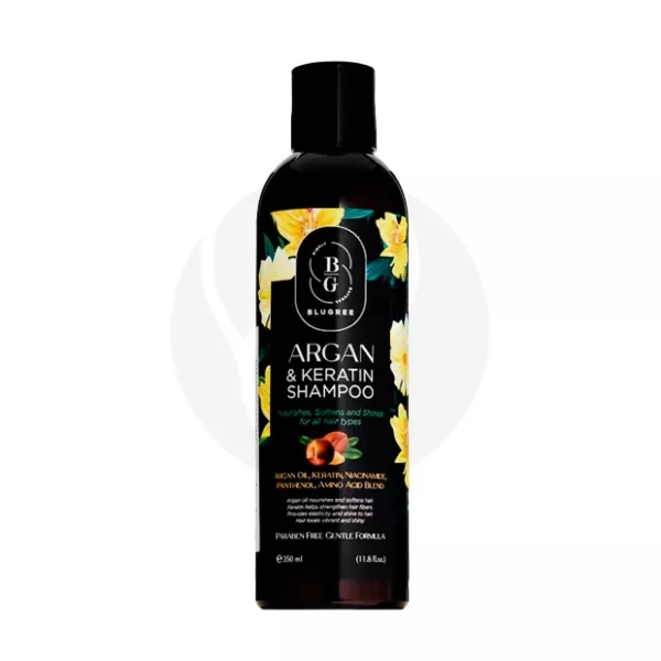 Blugree шампунь с аргановым маслом и кератином, 350мл
