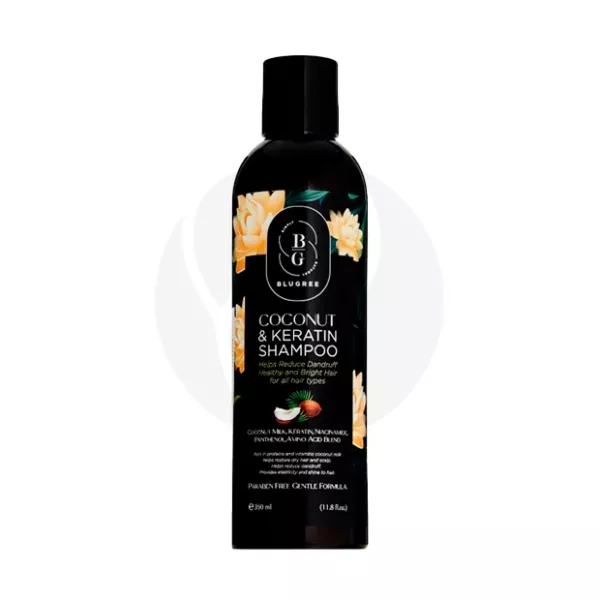 Изображение товара Шампунь Blugree с кокосовым молоком и кератином для восстановления волос 350 мл