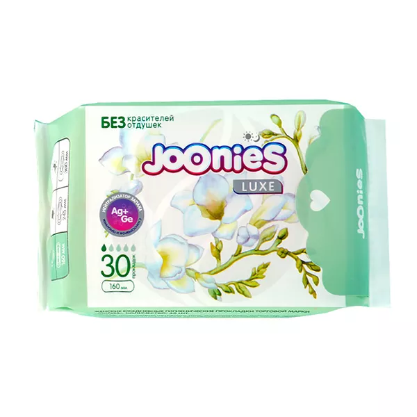 Изображение товара Joonies Luxe ежедневные прокладки №30 для комфорта и защиты Изображение товара Joonies Luxe ежедневные прокладки №30 для комфорта и защиты