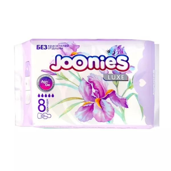 Изображение товара Joonies Luxe прокладки ночные, 8шт Изображение товара Joonies Luxe прокладки ночные, 8шт