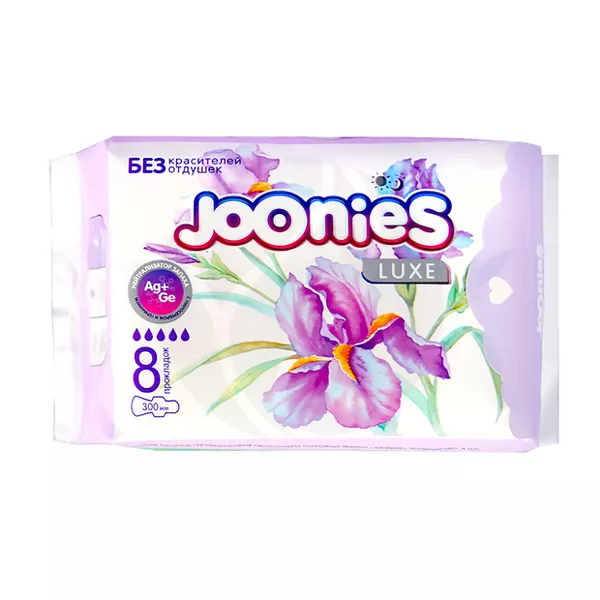 Изображение товара Ночные прокладки Joonies Luxe 8 шт мягкие и гипоаллергенные Изображение товара Ночные прокладки Joonies Luxe 8 шт мягкие и гипоаллергенные