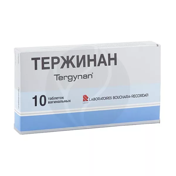 Изображение товара Тержинан таблетки вагинальные 10 шт с противомикробным и противогрибковым эффектом Изображение товара Тержинан таблетки вагинальные 10 шт с противомикробным и противогрибковым эффектом
