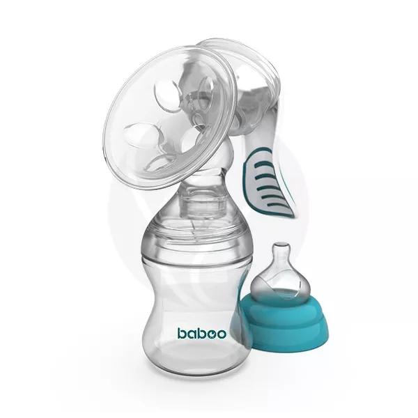 Изображение товара Ручной молокоотсос Baboo для сцеживания с 4 уровнями всасывания