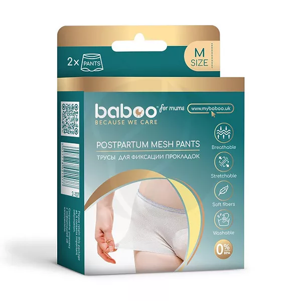 Изображение товара Baboo трусы для фиксации прокладок (размер М), 2шт