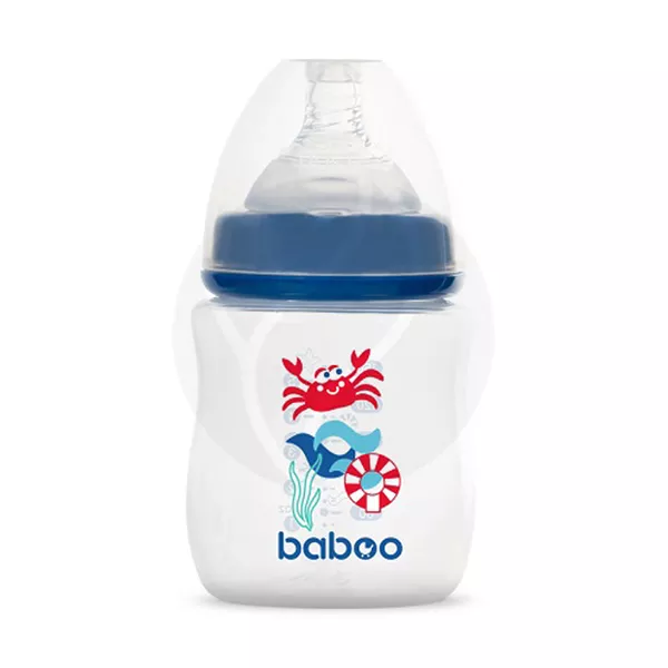 Изображение товара Baboo Marine бутылочка для кормления с силиконовой соской (0+) цвет синий, 150мл Изображение товара Baboo Marine бутылочка для кормления с силиконовой соской (0+) цвет синий, 150мл