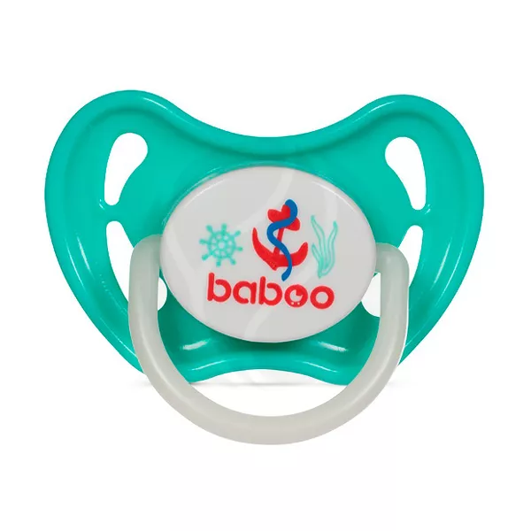 Изображение товара Baboo Marine ночная силиконовая пустышка для новорожденных мятная Изображение товара Baboo Marine ночная силиконовая пустышка для новорожденных мятная