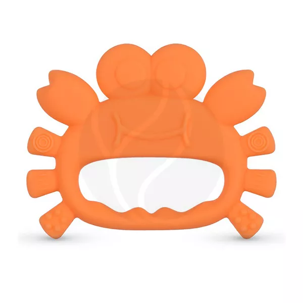 Изображение товара Прорезыватель BABOO Краб из силикона для малышей 4+ мес, безопасный и мягкий