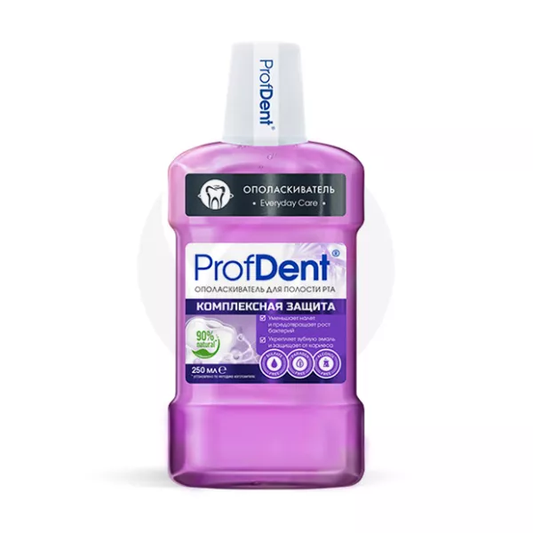 Изображение товара ProfDent ополаскиватель для рта комплексная защита, 250 мл Изображение товара ProfDent ополаскиватель для рта комплексная защита, 250 мл