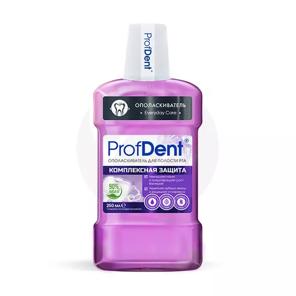 Изображение товара ProfDent ополаскиватель для рта комплексная защита, 250 мл Изображение товара ProfDent ополаскиватель для рта комплексная защита, 250 мл