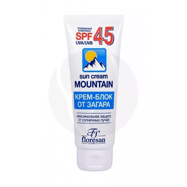 Floresan крем-блок от загара водостойкий SPF45, 60мл