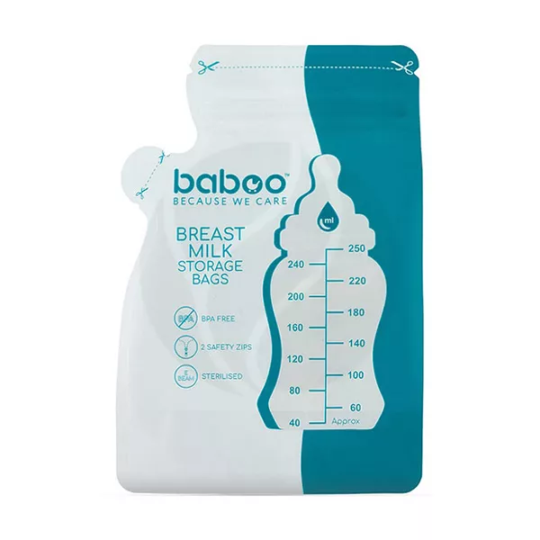 Изображение товара Пакеты для хранения грудного молока Baboo №25 безопасная и удобная упаковка Изображение товара Пакеты для хранения грудного молока Baboo №25 безопасная и удобная упаковка