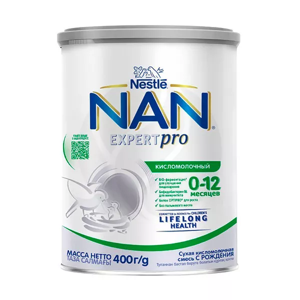 Изображение товара Nestle NAN Кисломолочный сухая смесь (0-12 мес), 400г Изображение товара Nestle NAN Кисломолочный сухая смесь (0-12 мес), 400г