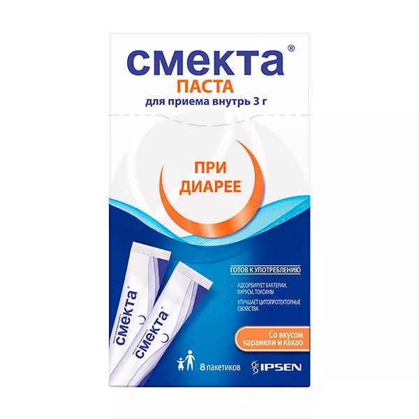 Изображение товара Смекта паста д/приема внутрь 3г, №8 Изображение товара Смекта паста д/приема внутрь 3г, №8