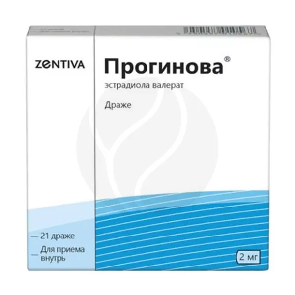 Изображение товара Прогинова драже №21 с эстрадиол валерат 60 мес Франция