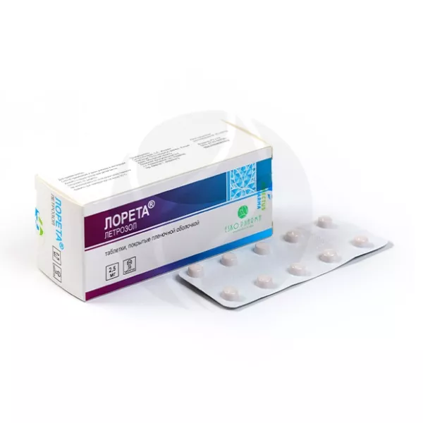 Изображение товара Лорета таблетки покрытые пленочной оболочкой 2,5мг, №30
