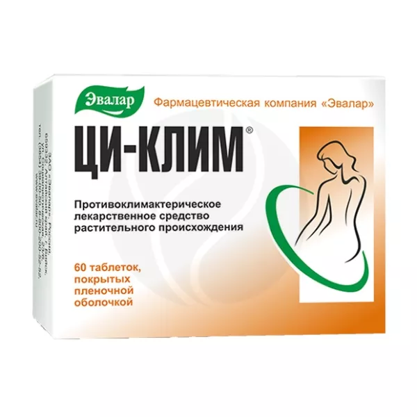 Эвалар Ци-Клим таблетки покрыт. п/о 20мг, №60