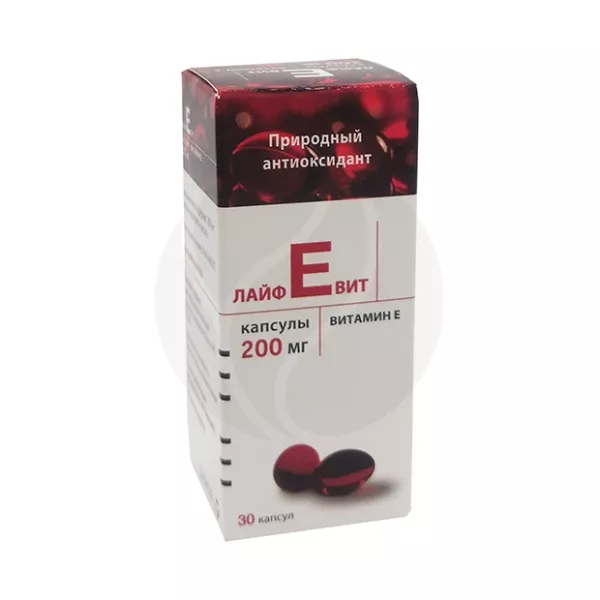 Лайфевит Витамин Е капсулы 200мг, №30