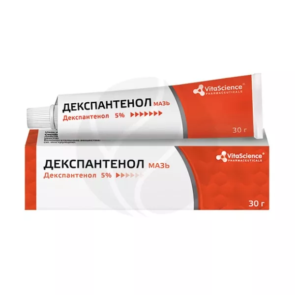 Изображение товара Мазь для наружного применения 5% Декспантенол 30г Vitascience
