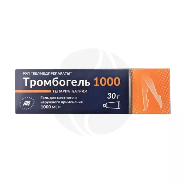 Изображение товара Тромбогель 1000 гель д/наружн. и местн. прим. 1000МЕ/г, 30г