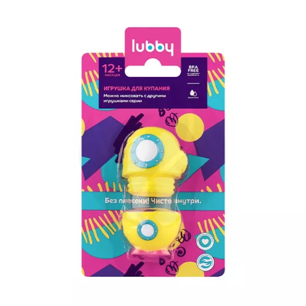 Изображение товара Разборная игрушка для купания Лодка Lubby 12+ месяцев безопасная и моющаяся