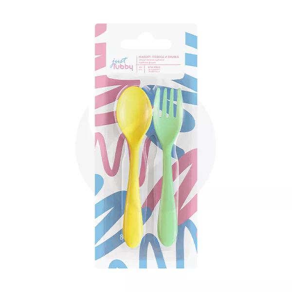 Изображение товара Lubby набор столовых приборов Ложка и вилка (4+мес) Изображение товара Lubby набор столовых приборов Ложка и вилка (4+мес)