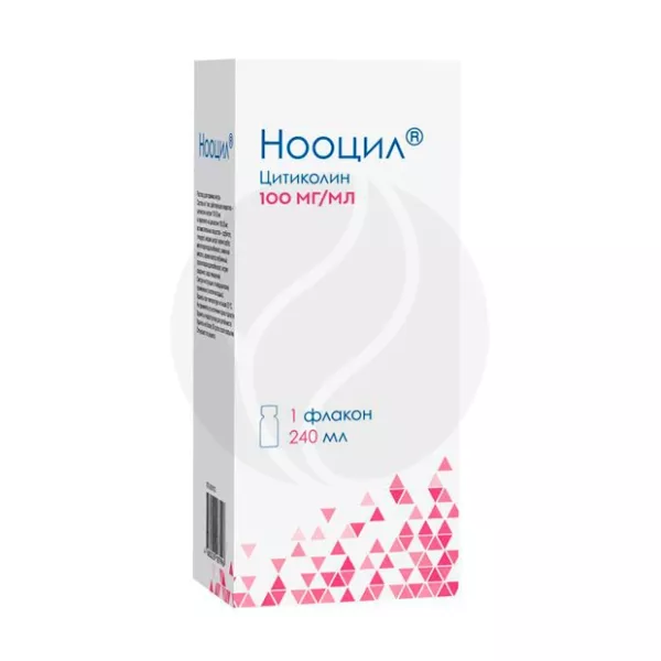 Изображение товара Нооцил раствор для приема внутрь 100 мг/мл 240 мл эффективное лечение неврологических заболеваний