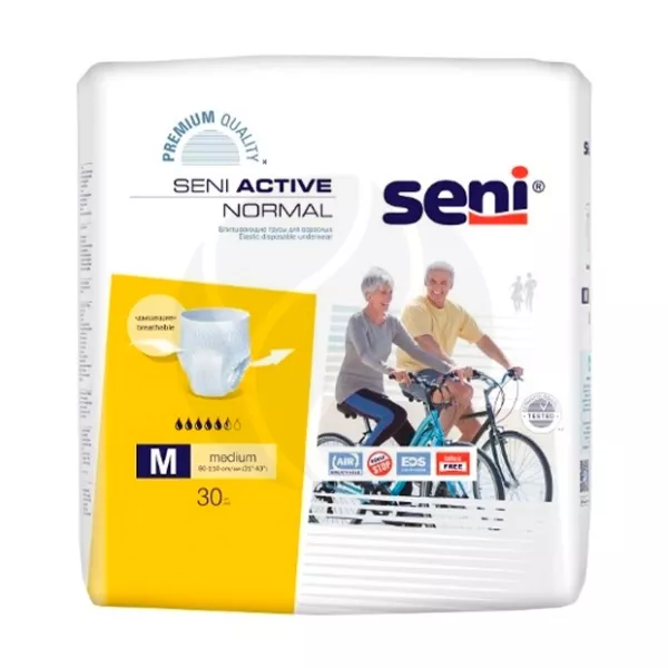 Изображение товара Самозащитные впитывающие трусы Seni Active Normal М 80-110 см